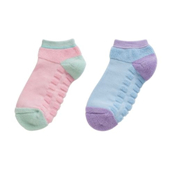 精梳棉毛圈底女士运动袜两双装